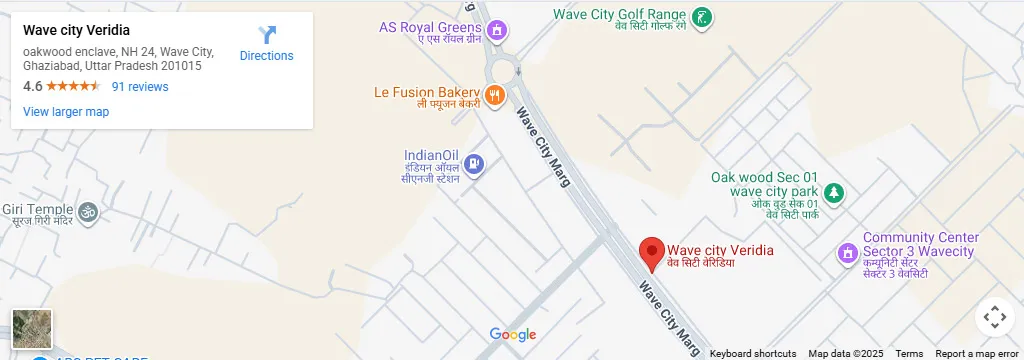 Wave Veridia Location Map, Wave City Ghaziabad